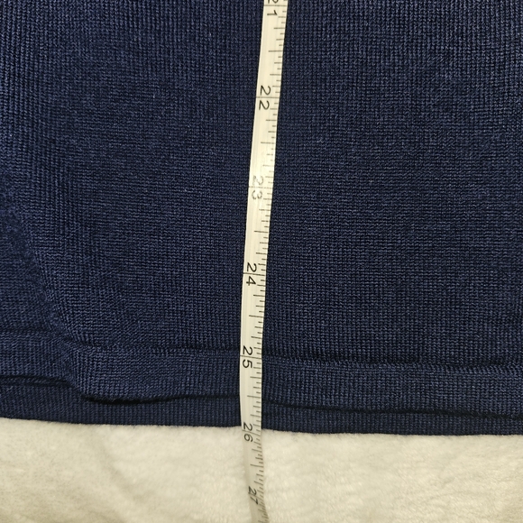 NWT! Wool Sweater Nurture Women's Medium Navy Blue Sequins Neckline NEW - Picture 8 of 11